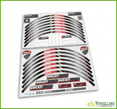 Ducati Corse Multistrada Motorcycle Black Wheel Rim Laminated Decals Stickers Stripes Ducati Corse Multistrada Motorcycle Black Wheel Rim Laminated Decals Stickers Stripes