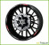 Ducati Corse Multistrada Motorcycle Black Wheel Rim Laminated Decals Stickers Stripes