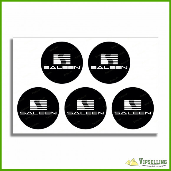 Saleen Ford Mustang Chrome Wheel Caps Center Decals Kit Silver Gold Saleen Ford Mustang Chrome Wheel Caps Center Decals Kit Silver Gold