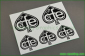 CAFE RACER Ace of Spades 750 Heart Decals Stickers Logos CAFE RACER Ace of Spades 750 Heart Decals Stickers Logos