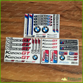 BMW Motorrad Motorsport K1200GT Red Laminated Decals Stickers Kit BMW Motorrad Motorsport K1200GT Red Laminated Decals Stickers Kit