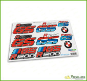 BMW Motorrad Motorsport R1200GS Big Laminated Decals Stickers Kit BMW Motorrad Motorsport R1200GS Big Laminated Decals Stickers Kit