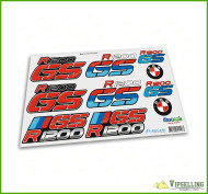 BMW Motorrad Motorsport R1200GS Big Laminated Decals Stickers Kit