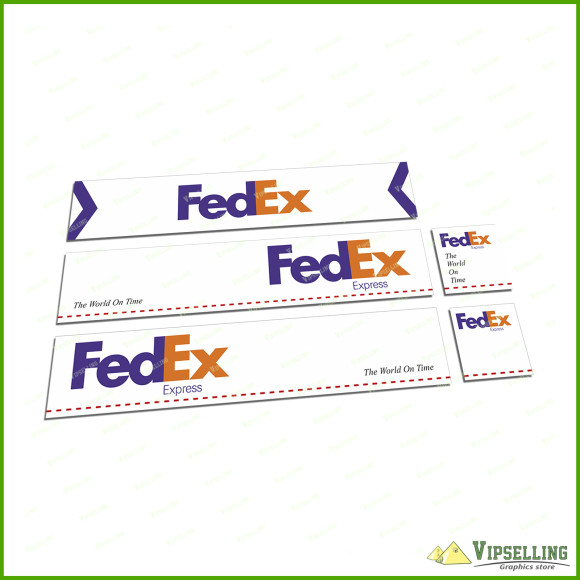 Tamiya 14th Scale Truck Reefer FedEx Decals Stickers Kit Trailer 1/14 56319 56302