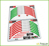aprilia Shiver Italy Motorcycle Laminated Racing Wheel Rim Stripes Decals Set aprilia Shiver Italy Motorcycle Laminated Racing Wheel Rim Stripes Decals Set