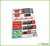 Aprilia Kit 2xA5 aprilia ip F1 Motorcycle Silver Laminated Racing Decals Sticker Chesterfield Fuera Set Aprilia Kit 2xA5 aprilia ip F1 Motorcycle Silver Laminated Racing Decals Sticker Chesterfield Fuera Set
