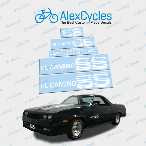 El Camino Monte Carlo MALIBU SS High Cast Vinyl Chevy Decals Stickers Logos Emblems Any Color El Camino Monte Carlo MALIBU SS High Cast Vinyl Chevy Decals Stickers Logos Emblems Any Color