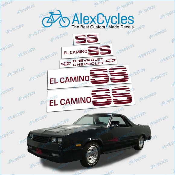 El Camino Monte Carlo MALIBU SS High Cast Vinyl Chevy Decals Stickers Logos Emblems Any Color El Camino Monte Carlo MALIBU SS High Cast Vinyl Chevy Decals Stickers Logos Emblems Any Color