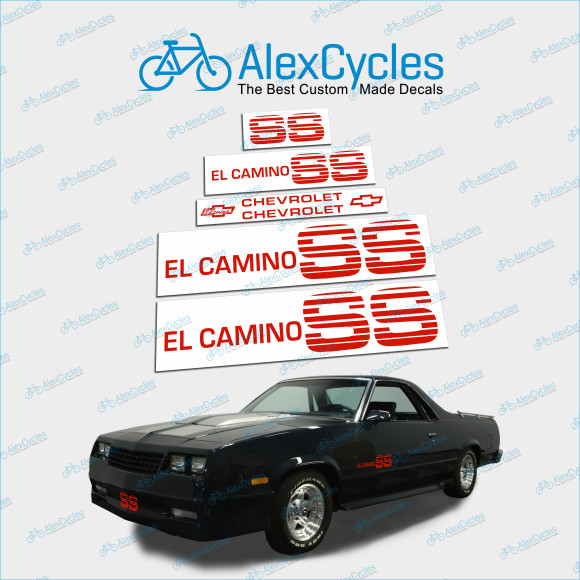 El Camino Monte Carlo MALIBU SS High Cast Vinyl Chevy Decals Stickers Logos Emblems Any Color El Camino Monte Carlo MALIBU SS High Cast Vinyl Chevy Decals Stickers Logos Emblems Any Color