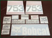 BOBCAT 753 Red Decals Stickers SKID STEER Loader Original Looking Full Set Kit BOBCAT 753 Red Decals Stickers SKID STEER Loader Original Looking Full Set Kit