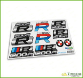 BMW Motorrad Motorsport R1200R Big Laminated Decals Stickers Set BMW Motorrad Motorsport R1200R Big Laminated Decals Stickers Set