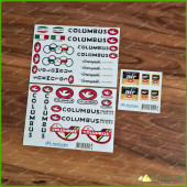Columbus AIR Aerodinamic Chromoly Fork & Frame Decals Stickers Kit Colnago Made in Italy Set Columbus AIR Aerodinamic Chromoly Fork & Frame Decals Stickers Kit Colnago Made in Italy Set