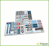 BMW Motorrad Motorsport R1150GS Adventure Blue Laminated Decals Stickers Kit BMW Motorrad Motorsport R1150GS Adventure Blue Laminated Decals Stickers Kit