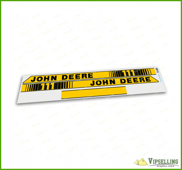 John Deere 111 Logo Laminated Vinyl Stripes Decals Stickers Kit