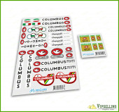 Columbus MAX OR Speciali Tubi Rinforzati  Fork & Frame Decals Stickers Kit Colnago Made in Italy Set Columbus MAX OR Speciali Tubi Rinforzati  Fork & Frame Decals Stickers Kit Colnago Made in Italy Set