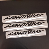Ford F-150 Lightning Complete Decals Stickers Set Black Reflective Colors Ford F-150 Lightning Complete Decals Stickers Set Black Reflective Colors