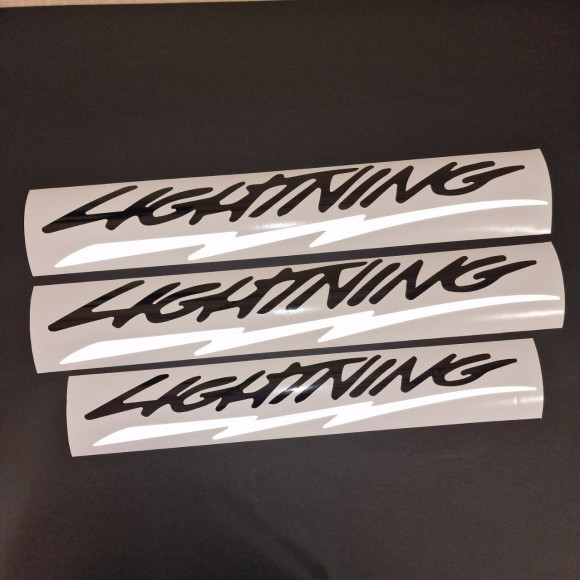 Ford F-150 Lightning Complete Decals Stickers Set Black Reflective Colors