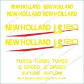 NEW HOLLAND LS 120 Die Cut High Cast Premium Vinyl Decals Stickers Kit Set