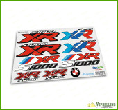 BMW Motorrad Motorsport S1000XR Big Laminated Decals Stickers Set BMW Motorrad Motorsport S1000XR Big Laminated Decals Stickers Set