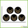 Gold Silver White Pontiac Trans Am Firebird Wheel Caps Center Laminated Decals Stickers Emblems