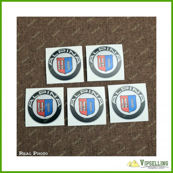 Alpina Sports BMW Wheel Center Cap Vinyl Decals Emblems