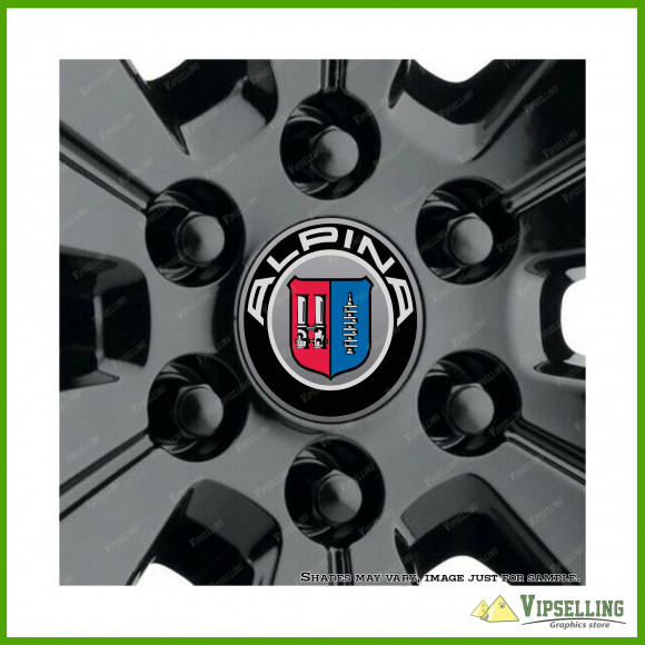 Alpina Sports BMW Wheel Center Cap Vinyl Decals Emblems