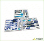 BMW Motorrad Motorsport R1200GS Adventure Blue Laminated Decals Stickers Kit BMW Motorrad Motorsport R1200GS Adventure Blue Laminated Decals Stickers Kit