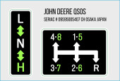 Very Rare John Deere 950 950S Transmission Gear Shift Laminated Decals Stickers Osaka Japan 09595005407