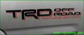 Toyota TRD Off Road Red/Black Quarter Panel Decals Racing Development Kit Toyota TRD Off Road Red/Black Quarter Panel Decals Racing Development Kit