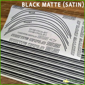 Monte Carlo SS Chevrolet Fully Satin Matte Black 1985-1986 Restoration Decals Kit Stripes Chevy