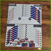 BMW Motorrad Motorsport F800S Laminated Wheel Rim Stripes Decals Stickers Kit BMW Motorrad Motorsport F800S Laminated Wheel Rim Stripes Decals Stickers Kit