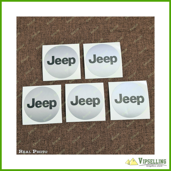 Jeep Truck SUV Wheel Caps Center Silver Gold Decals Stickers Emblems