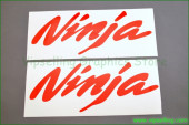 Ninja Kawasaki Motorcycle Vinyl Decals Emblems Available in Any Color