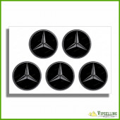 Mercedes Benz Silver Wheel Center Caps Decals Set Any Size Gold White Mercedes Benz Silver Wheel Center Caps Decals Set Any Size Gold White