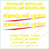 NEW HOLLAND LS 160 Die Cut Premium High Cast Vinyl Decals Stickers Kit 