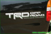 Toyota TRD OFF Road Silver/Grey Quarter Panel Decals Stickers Racing Development Kit Toyota TRD OFF Road Silver/Grey Quarter Panel Decals Stickers Racing Development Kit