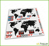 BMW Motorrad Motorsport R1200GS Adventure Red Map Trunk Laminated Decals Stickers Kit BMW Motorrad Motorsport R1200GS Adventure Red Map Trunk Laminated Decals Stickers Kit