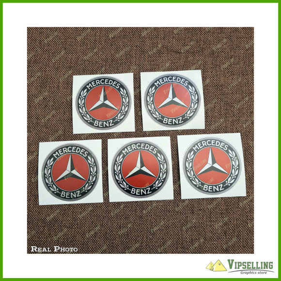 AMG Mercedes Red Chrome Silver Gold White Wheel Caps Center Decals Set AMG Mercedes Red Chrome Silver Gold White Wheel Caps Center Decals Set