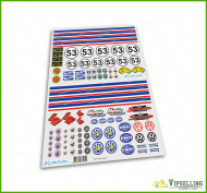 Herbie VW Beetle Lot of Decals the Love Bug Stickers Kit New Look 1/10 Scale