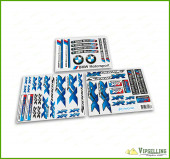 BMW Motorrad Motorsport S1000XR Blue Laminated Decals Stickers Kit BMW Motorrad Motorsport S1000XR Blue Laminated Decals Stickers Kit