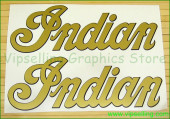 Indian Motorcycle Tank Vinyl Silver Gold Letters Decals Stickers Kit Indian Motorcycle Tank Vinyl Silver Gold Letters Decals Stickers Kit