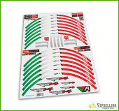 aprilia RSV4 Factory Racing Motorcycle Wheel Rim Silver Laminated Stripes Decal Sticker aprilia RSV4 Factory Racing Motorcycle Wheel Rim Silver Laminated Stripes Decal Sticker
