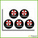 UMBRELLA Corporation Gold Silver Wheel Center Caps Laminated Decals Stickers Set UMBRELLA Corporation Gold Silver Wheel Center Caps Laminated Decals Stickers Set