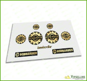 Bombardier Sea-Doo Decal Sticker Logo Emblem Silver Gold White Clear 2" 51mm 4" 101mm Set Bombardier Sea-Doo Decal Sticker Logo Emblem Silver Gold White Clear 2" 51mm 4" 101mm Set