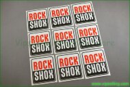 RockShox Fork Decals Frame x9 Stickers Mountain Bike MTB Cycle