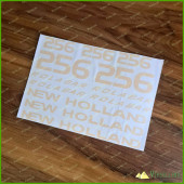NEW HOLLAND 256 ROLA BAR Hay Rake Set Die Cut Premium Vinyl Decals Stickers