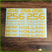NEW HOLLAND 256 ROLA BAR Hay Rake Set Die Cut Premium Vinyl Decals Stickers