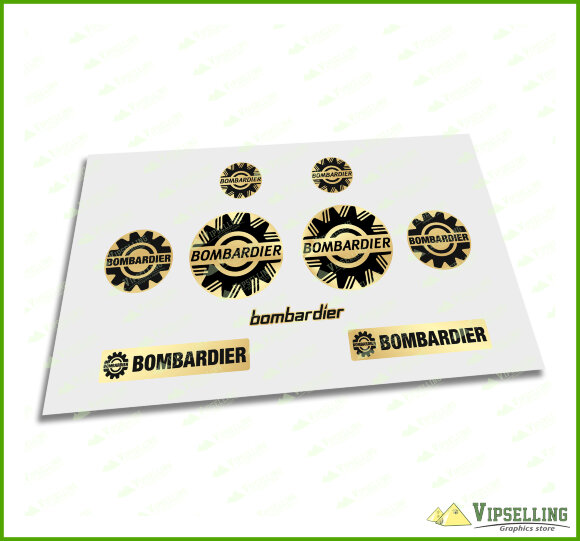 Bombardier Sea-Doo Decal Sticker Logo Emblem Silver Gold White Clear 2" 51mm 4" 101mm Kit Bombardier Sea-Doo Decal Sticker Logo Emblem Silver Gold White Clear 2" 51mm 4" 101mm Kit