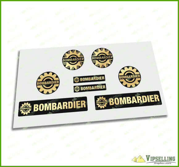 Bombardier Sea-Doo Decal Sticker Logo Emblem Silver Gold White Clear 2" 51mm Kit Bombardier Sea-Doo Decal Sticker Logo Emblem Silver Gold White Clear 2" 51mm Kit