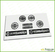 Bombardier Sea-Doo Decal Sticker Logo Emblem Silver Gold White Clear 2" 51mm Kit Bombardier Sea-Doo Decal Sticker Logo Emblem Silver Gold White Clear 2" 51mm Kit